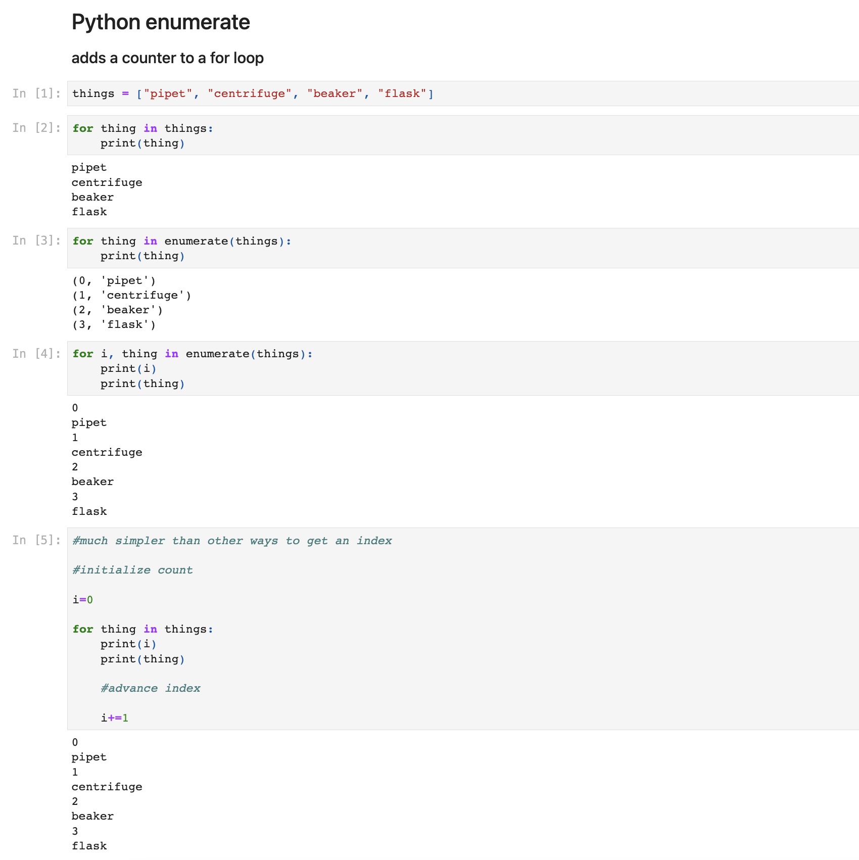 Python enumerate – a super helpful function to know